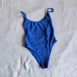 frankie's bikinis mallory one-piece colbalt